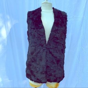 ADRIENNE LANDAU Faux fur vest